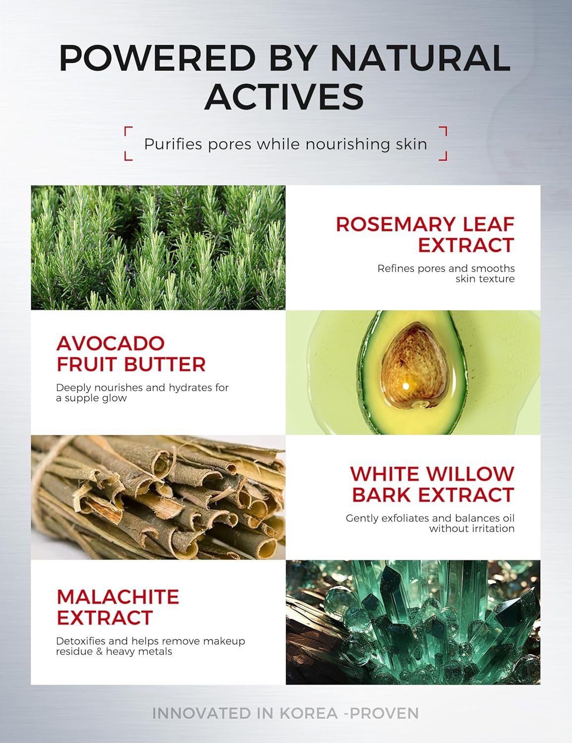 Clay Mask for Face Sensitive Skin: Triple Mud Formula, Deep Pore Cleansing, Hydrating, Oil Balancing, Smoothing, Pore Refining – 3.88 Oz