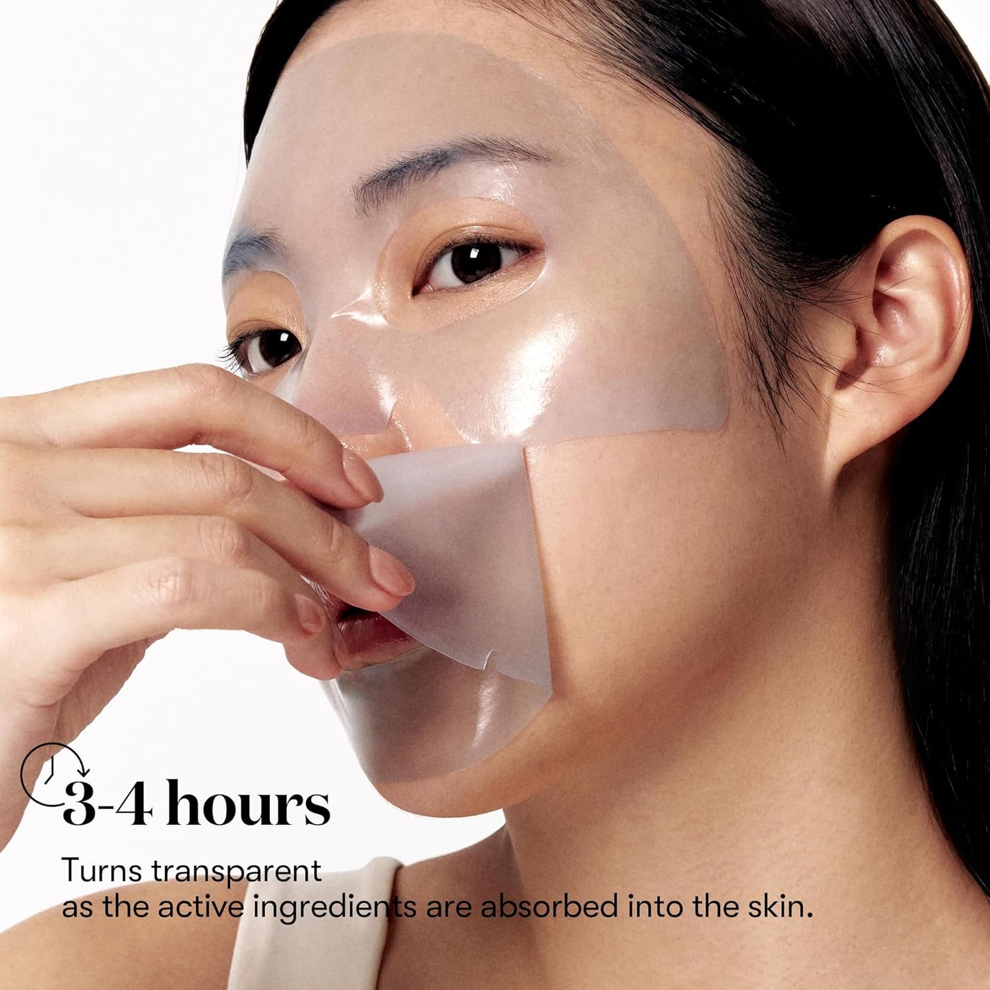 VT COSMETICS Hydrop Reedle Shot 100hl 2-Step Hydrogel Mask(34.5gx4ea), Intensive Hydrating, Exosome Hyaluronic Acid, Dewy & Glass Skin, Overnight Melting Mask, Korean Facial Mask