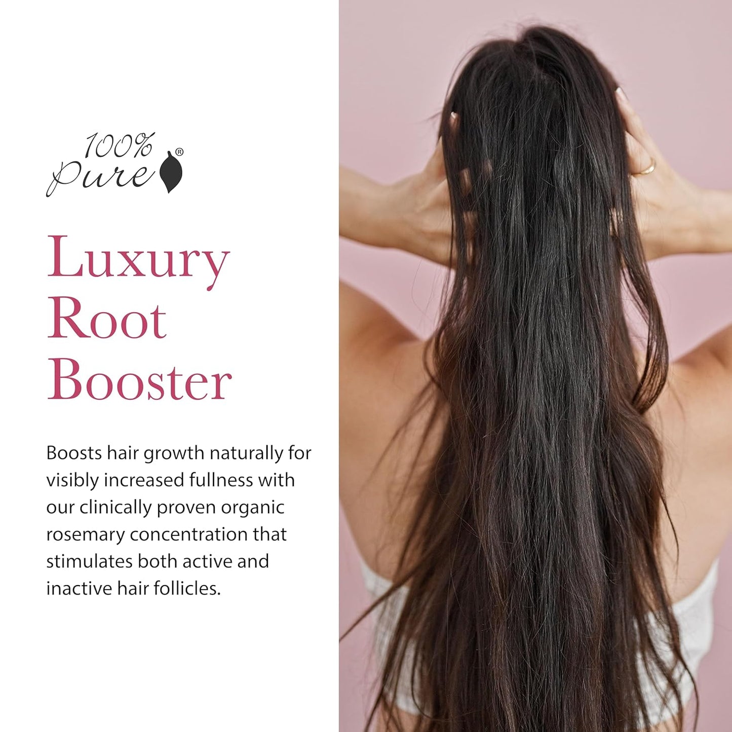 100% PURE Rosemary Oil Grow Hair Serum Stimulating & Invigorating Regrowth Haircare for Thinning & Hair Loss - Plant Essentials Thickening Tonic & Dry Scalp Treatment for Women & Men - Vegan - 1 Fl Oz