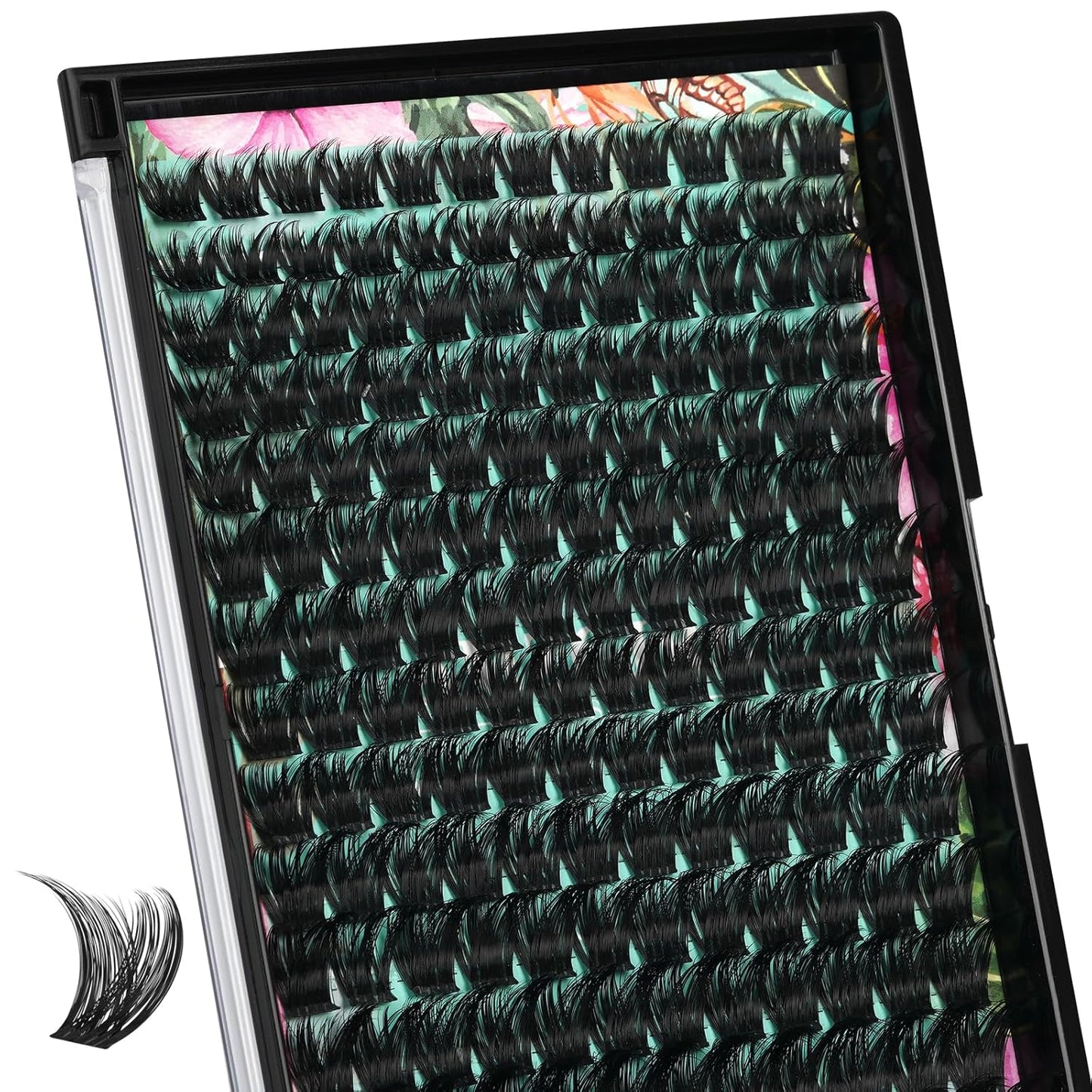 Lash Clusters Wet Look 168Pcs Eyelash Cluster Ultra-Thin Lash Band Eyelashes Extensions Spiky Anime Wide Span Lashes(Tulip,C-Mix10-18mm)