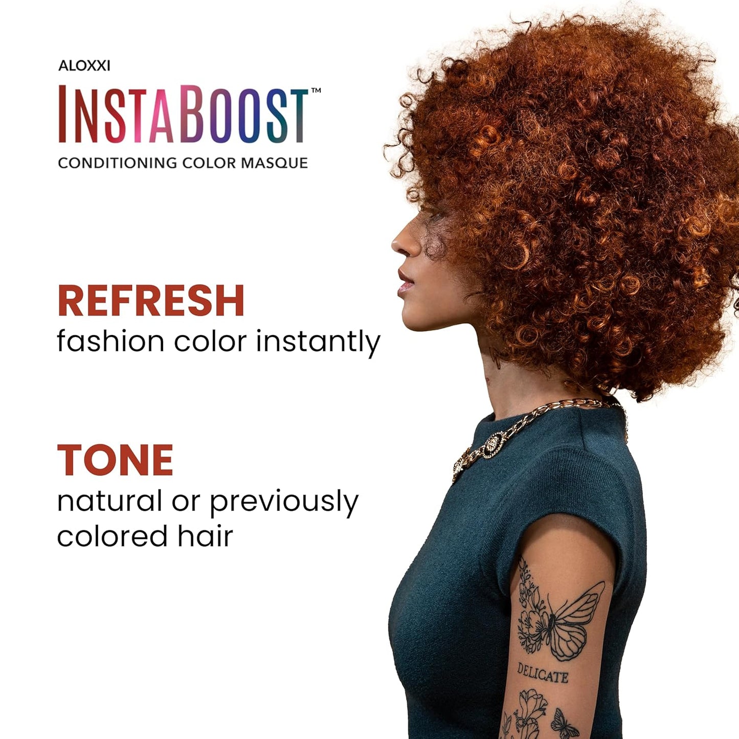 ALOXXI InstaBoost Conditioning Color Mask in Copper Cabana, Deposits Copper Color and Deeply Conditions Hair, 6.8 Fl Oz